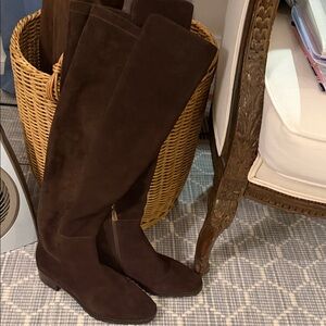 Blondo Chocolate Suede Over the Knee Boots
